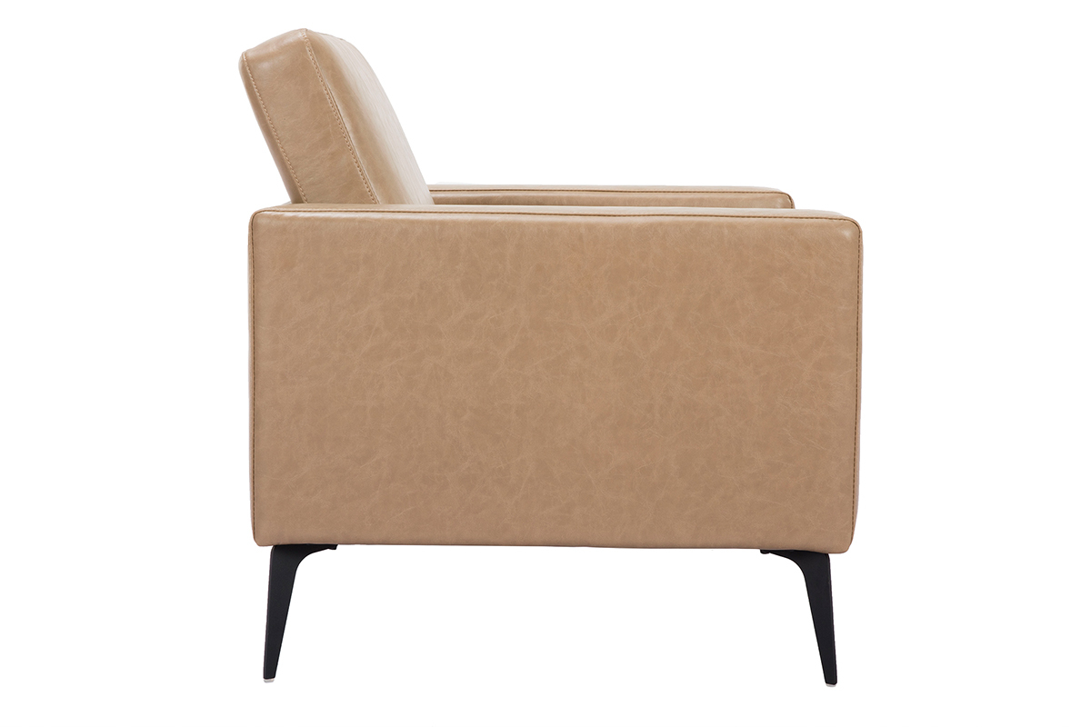 Fauteuil vintage camel RICCI