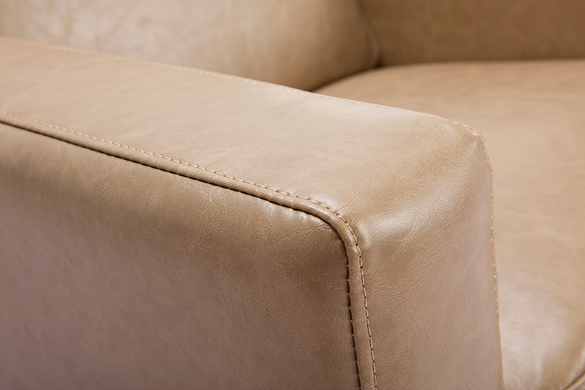 Fauteuil vintage camel RICCI