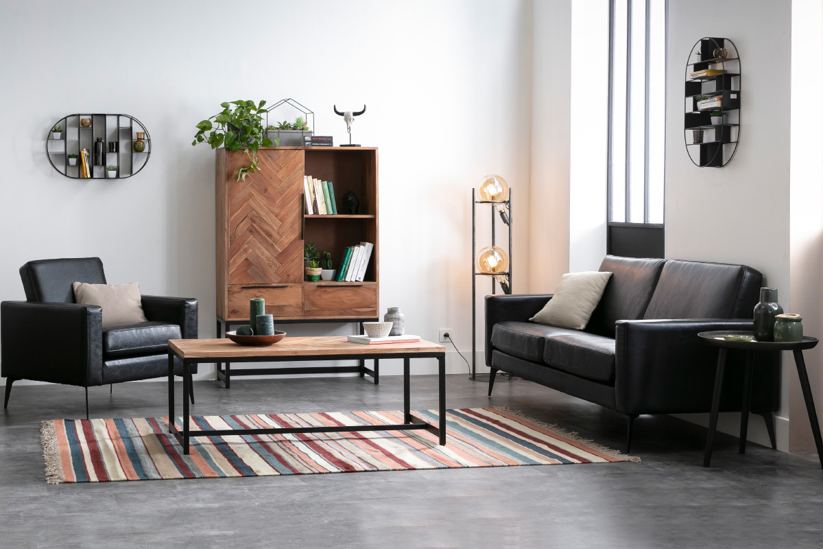 Fauteuil vintage camel RICCI