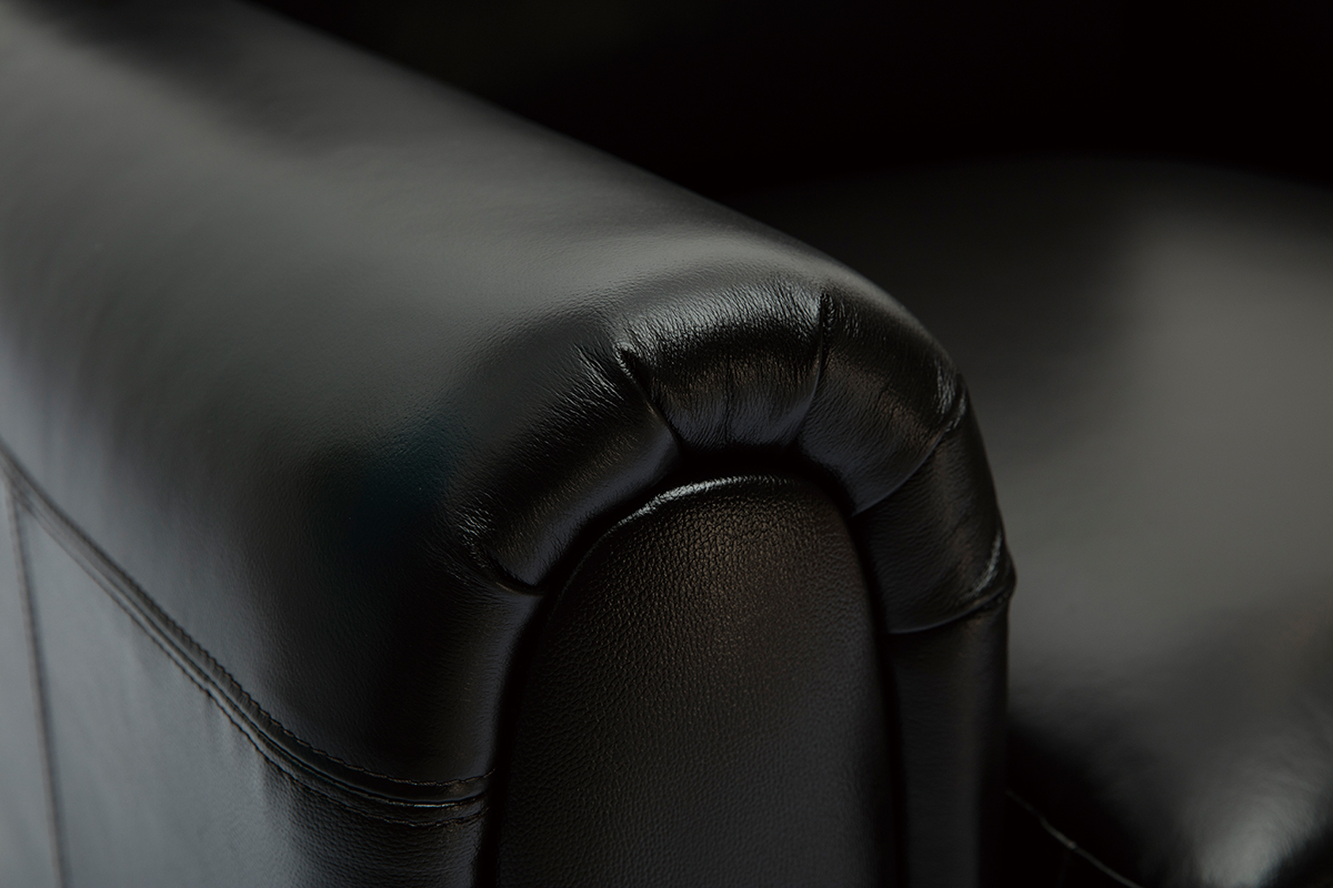 Fauteuil vintage cuir marron fonc� CLUB