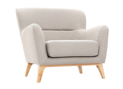 Fauteuil vintage gris clair MARKUS