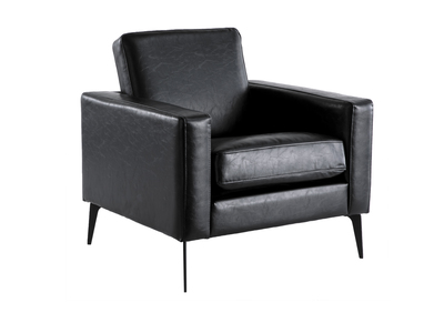 Fauteuil vintage noir RICCI