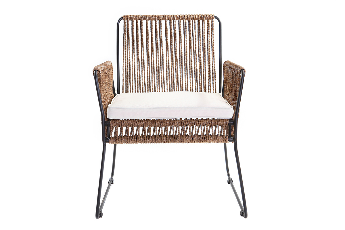 Fauteuils de jardin en fils de r�sine (lot de 2) MACCA