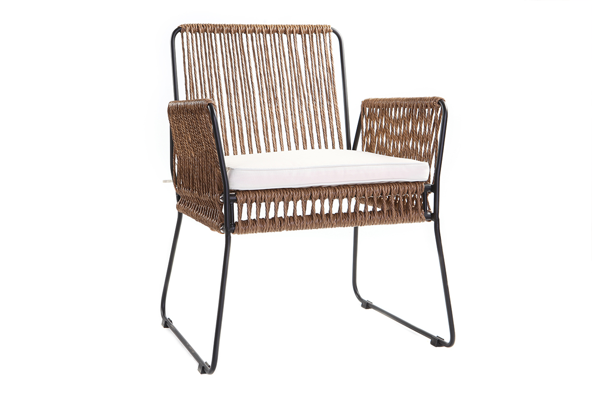 Fauteuils de jardin en fils de r�sine (lot de 2) MACCA