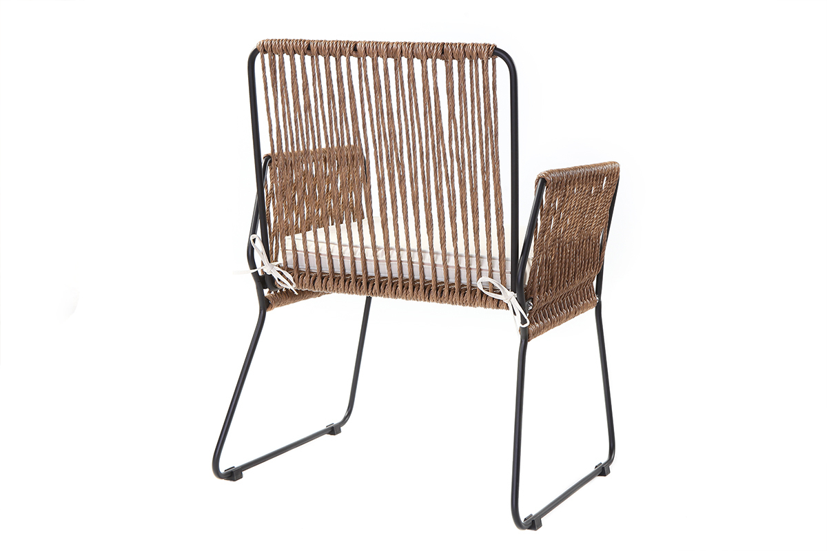 Fauteuils de jardin en fils de r�sine (lot de 2) MACCA