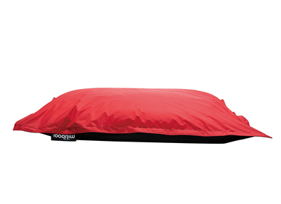 Housse de pouf g&eacute;ant bicolore noir et rouge BIG MILIBAG 