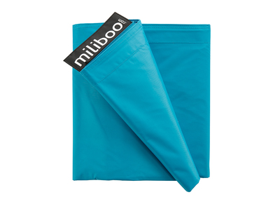 Housse de pouf g&eacute;ant bleu BIG MILIBAG