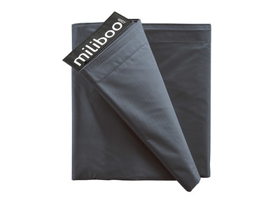Housse de pouf g&eacute;ant grise BIG MILIBAG 
