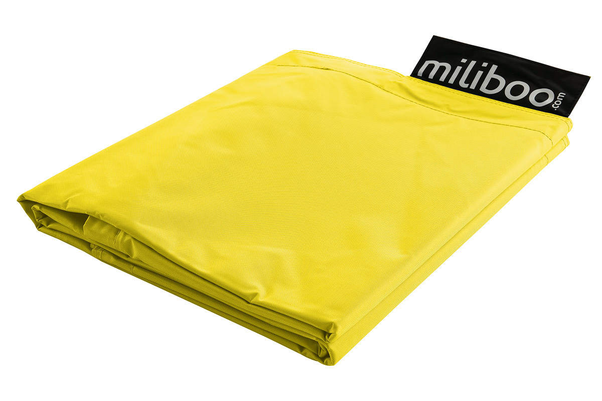 Housse de pouf g�ant jaune BIG MILIBAG