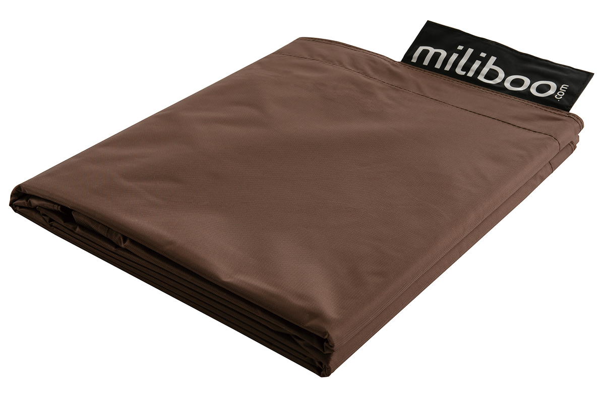 Housse de pouf g�ant marron BIG MILIBAG