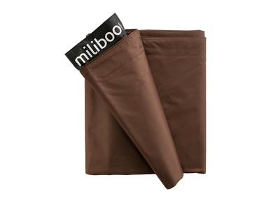 Housse de pouf g&eacute;ant marron BIG MILIBAG