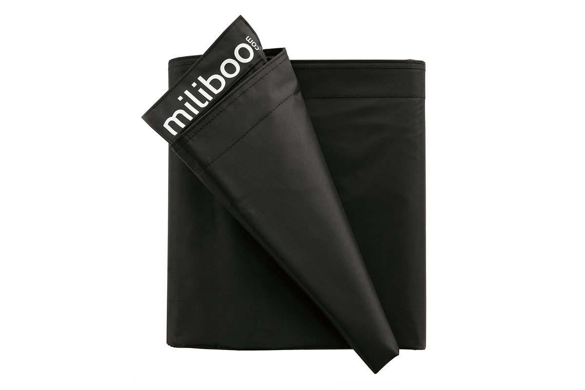 Housse de pouf g�ant noire BIG MILIBAG