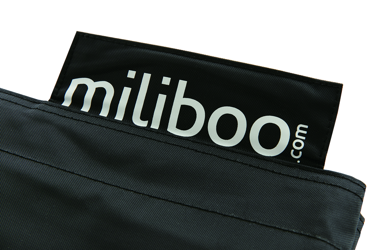 Housse de pouf g�ant noire BIG MILIBAG