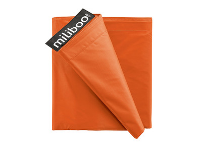 Housse de pouf g&eacute;ant orange BIG MILIBAG