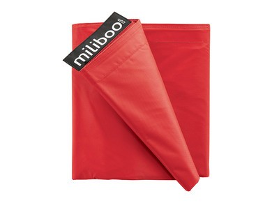 Housse de pouf g&eacute;ant rouge BIG MILIBAG