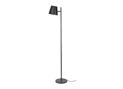 Lampadaire avec abat-jour réglable métal argent vieilli BELL - Lampadaire avec abat-jour réglable métal argent vieilli BELL