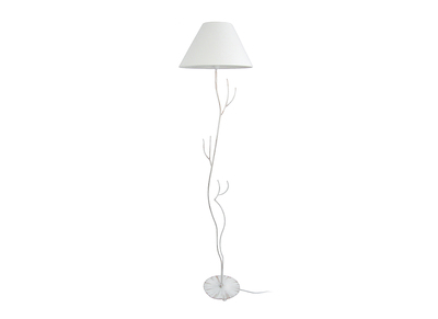 Lampadaire design acier pied arbre blanc ARBORE