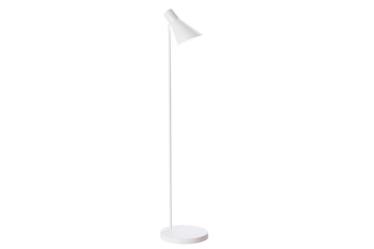 Lampadaire design m�tal blanc AMPLO