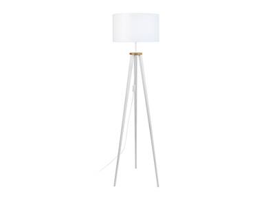 Lampadaire design tr&eacute;pied bois blanc TRIPOD