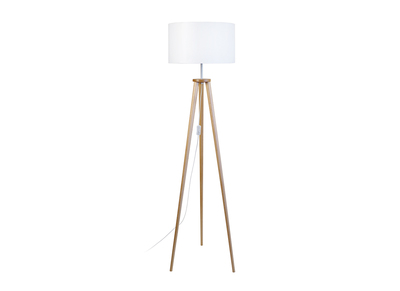 Lampadaire design tr&eacute;pied bois naturel TRIPOD