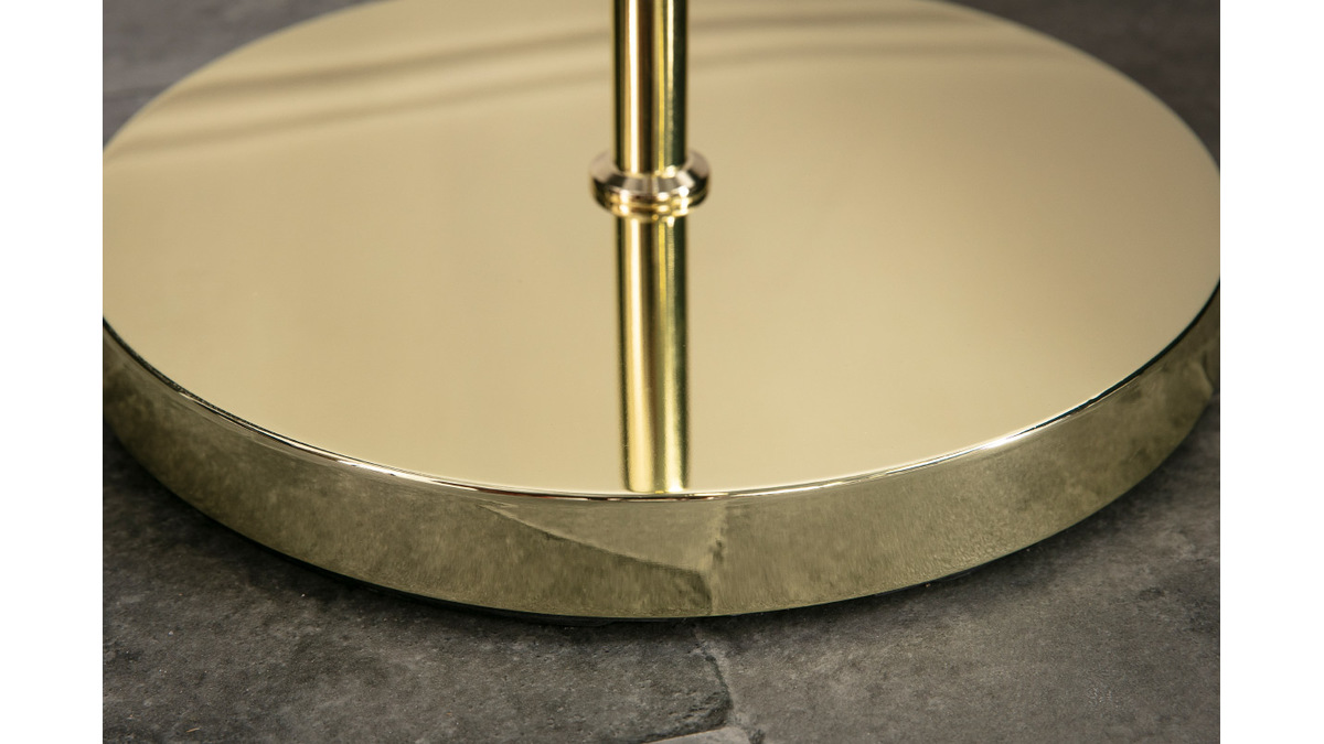 Lampadaire globe en verre et mtal dor H160 cm SOAP