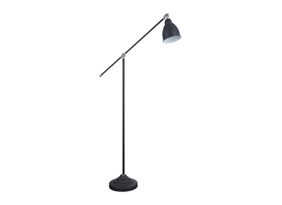 Lampadaire indus m&eacute;tal noir PROJECT
