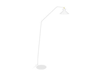 Lampadaire liseuse design acier blanc LEEDS