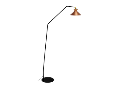 Lampadaire liseuse design acier cuivre LEEDS