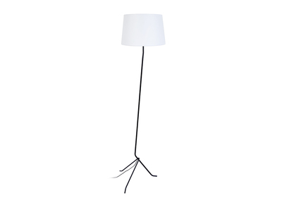 Lampadaire tr&eacute;pied acier blanc DANDY