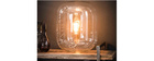 Lampe &agrave; poser avec d&ocirc;me en verre D35 cm ANCY