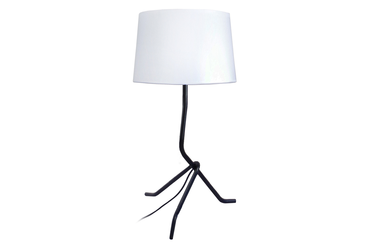 Lampe � poser design acier blanc DANDY