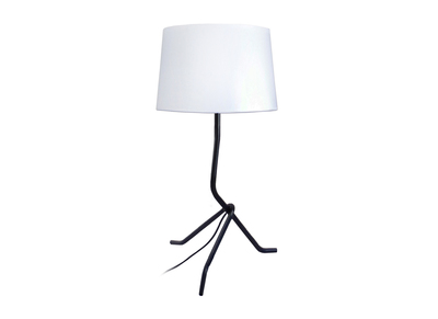 Lampe &agrave; poser design acier blanc DANDY