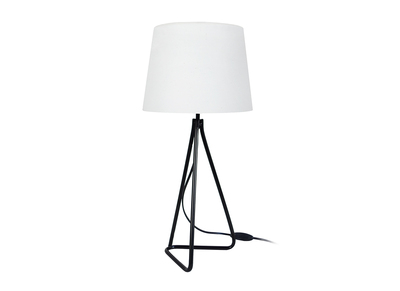 Lampe &agrave; poser design acier blanc LADY