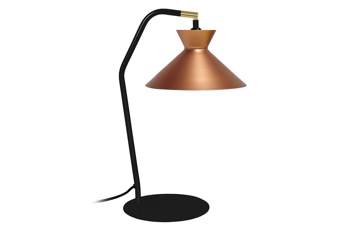 Lampe � poser design acier cuivr� LEEDS