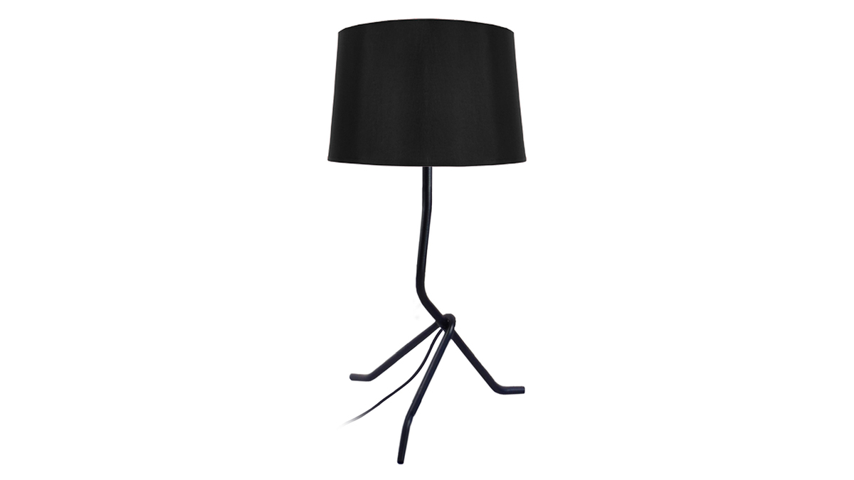 Lampe  poser design acier noir DANDY
