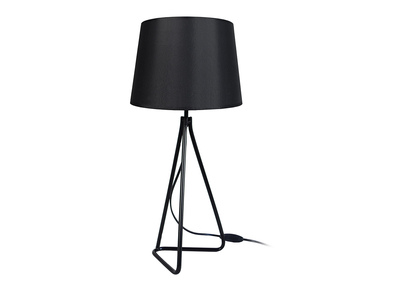 Lampe &agrave; poser design acier noir LADY