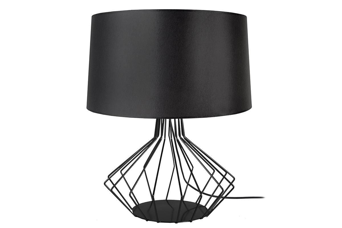 Lampe � poser design acier noir STEMS