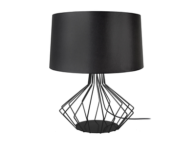 Lampe &agrave; poser design acier noir STEMS