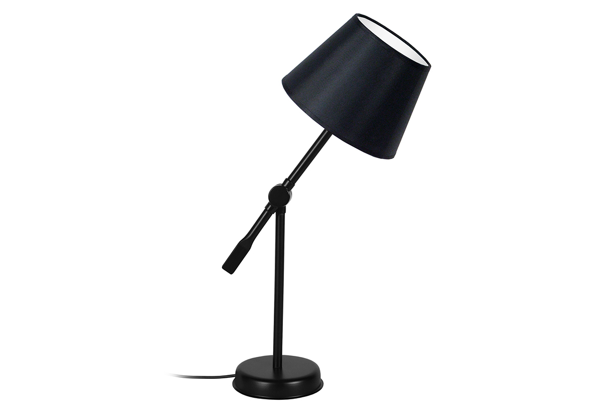 Lampe � poser design articul�e acier noir LUCIO
