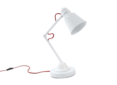 Lampe &agrave; poser design blanche AVAK