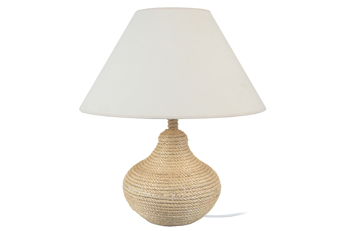 Lampe � poser design corde SISAL