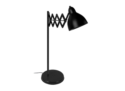 Lampe &agrave; poser design extensible acier noir HARMONICA