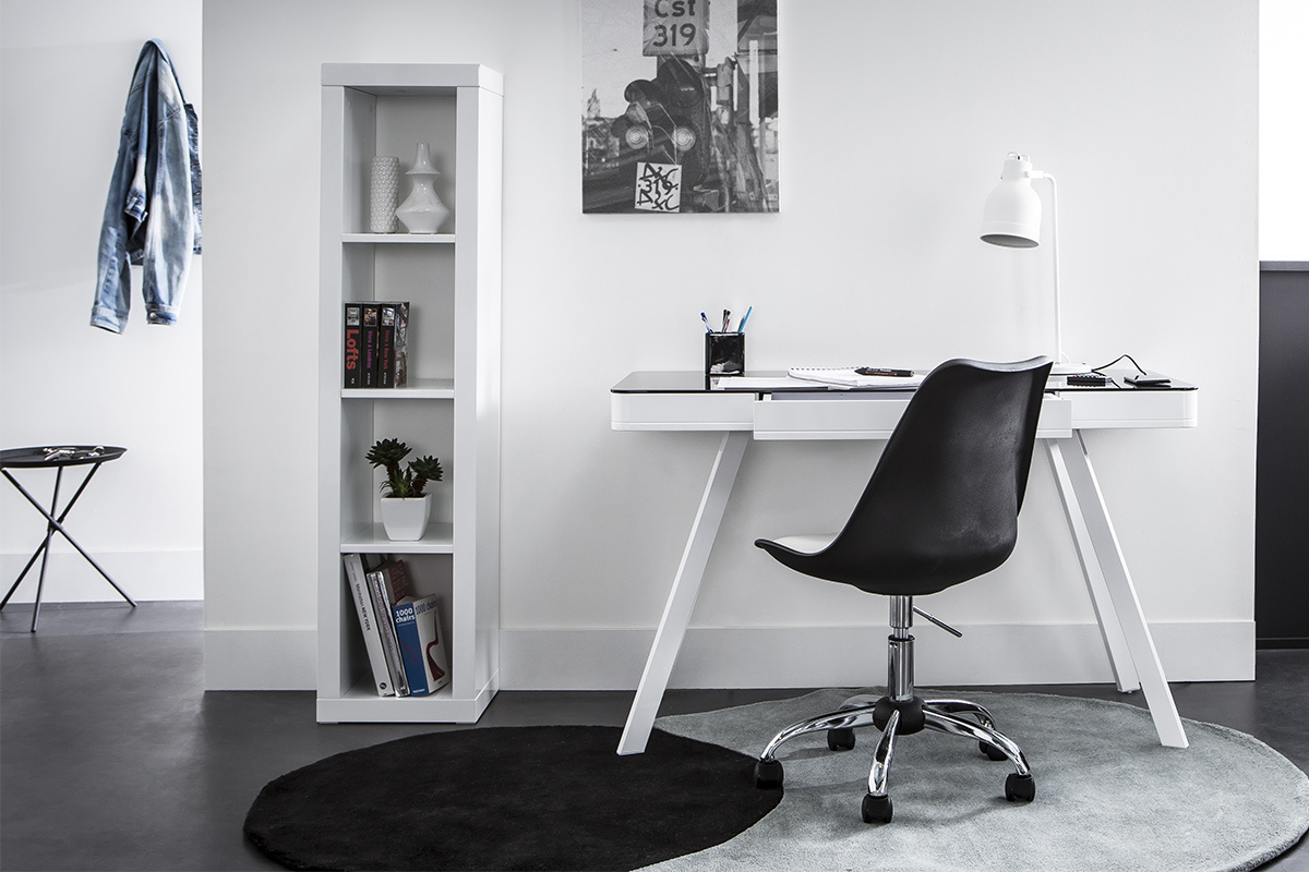 Lampe � poser design m�tal blanc PHOENIX