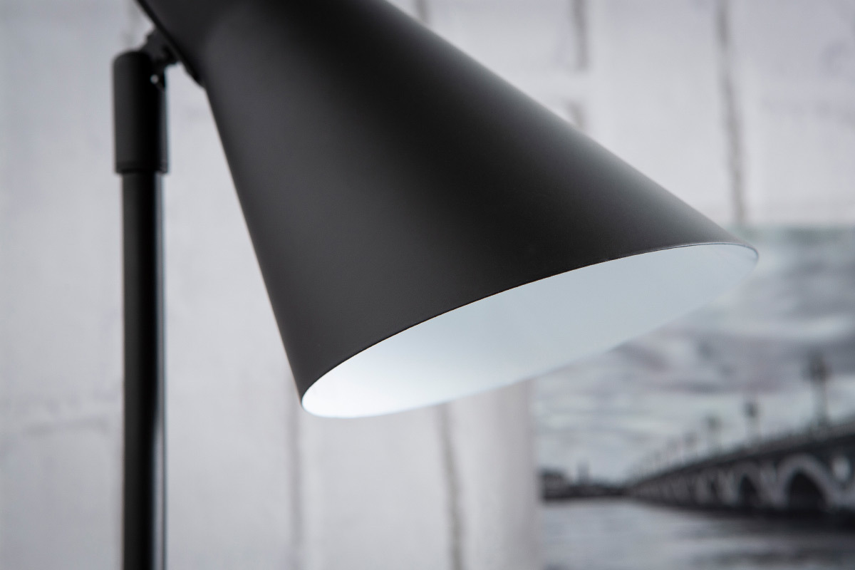 Lampe � poser design m�tal noir AMPLO