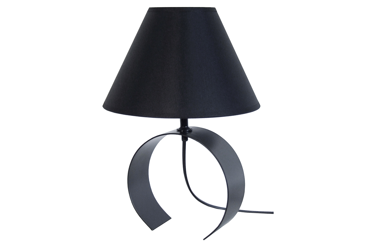 Lampe � poser design m�tal noir CIRCLE