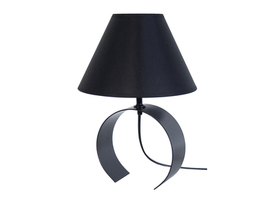 Lampe &agrave; poser design m&eacute;tal noir CIRCLE