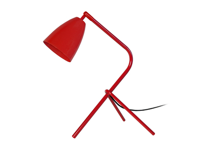 Lampe &agrave; poser design m&eacute;tal rouge  FRIDAY