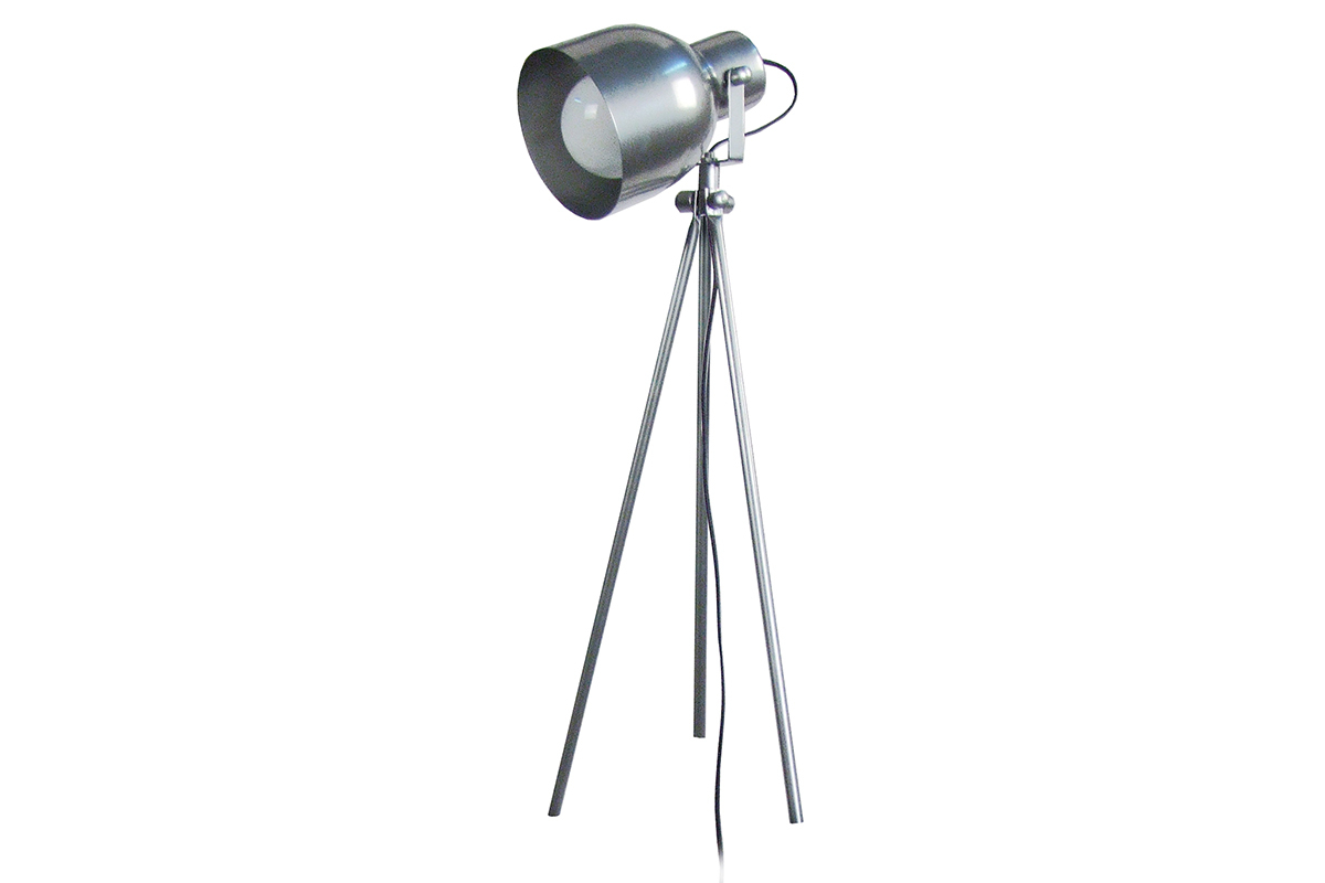 Lampe � poser design tr�pied acier chrom� CITY