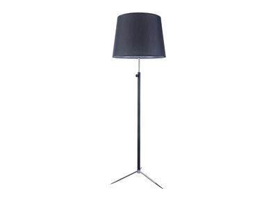 Lampe &agrave; poser en m&eacute;tal noir et chrome avec hauteur ajustable MONI