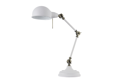 Lampe &agrave; poser industrielle m&eacute;tal blanc BELFAST